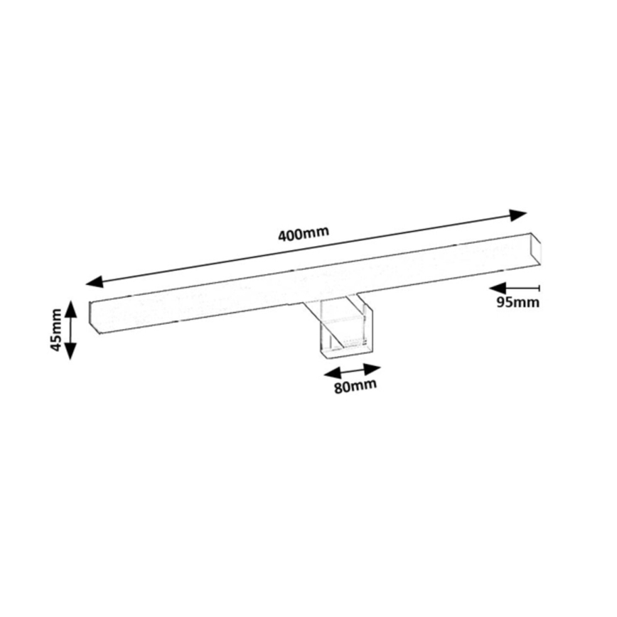 Rabalux - LED-Spiegelleuchte für Badezimmer LED/6W/230V IP44 40 cm glänzender Chrom