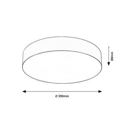 Rabalux - Deckenleuchte für den Außenbereich, 3× E27 / 9 W / 230 V, Ø 39 cm, IP43, schwarz