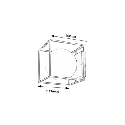 Rabalux - Außenwandleuchte 1xE14/15W/230V IP44 goldfarben