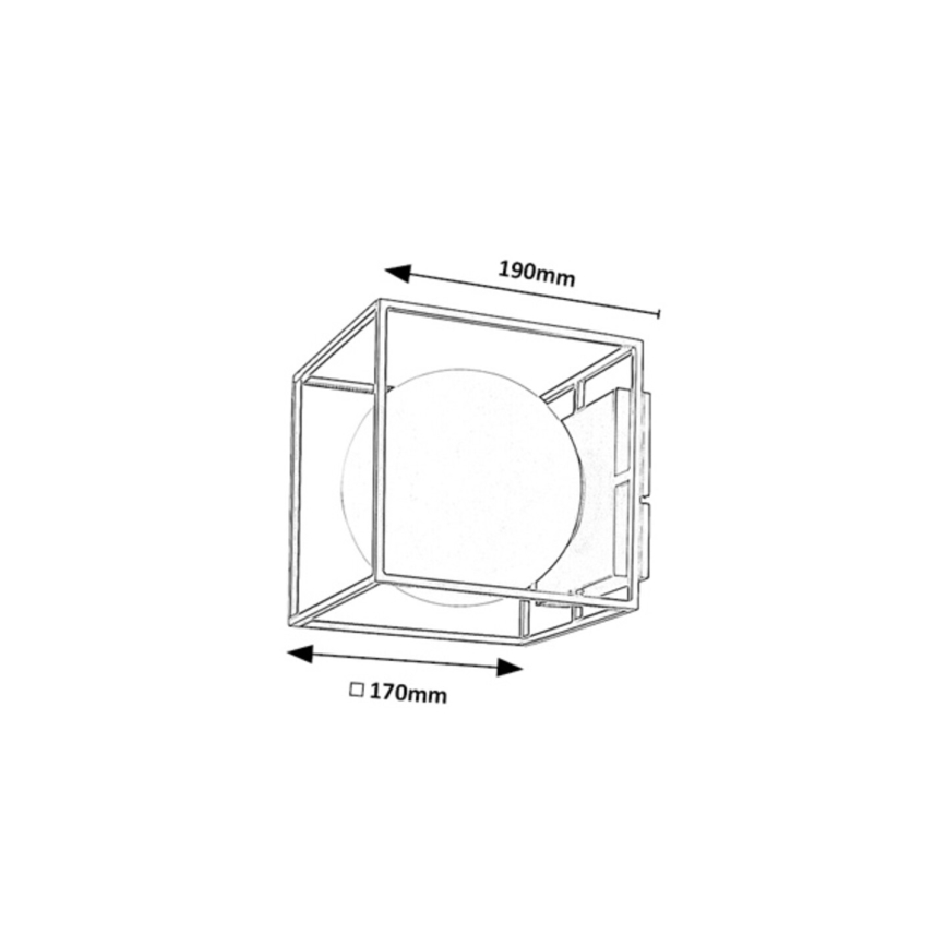 Rabalux - Außenwandleuchte 1xE14/15W/230V IP44 goldfarben