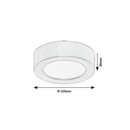 Rabalux - LED-Badezimmer-Deckenleuchte LED/7W/230V Ø 12 cm IP44 Weiß