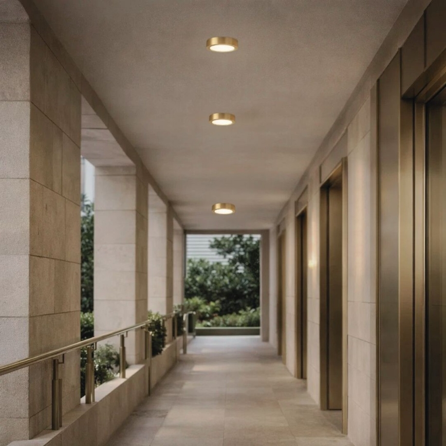 Rabalux - LED-Badezimmer-Deckenleuchte LED/7W/230V Ø 12 cm IP44 goldfarben