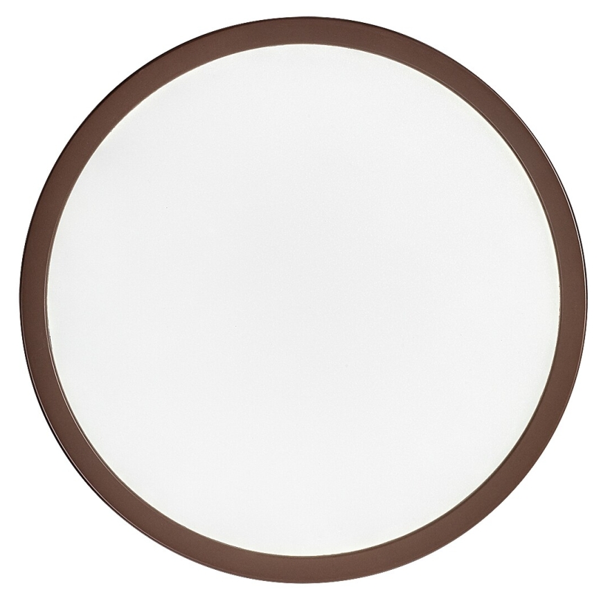 Rabalux - LED-Bad-Deckenleuchte, 18 W, 230 V, 3000/4000/6000 K (wählbar), Ø 29 cm, IP44, braun