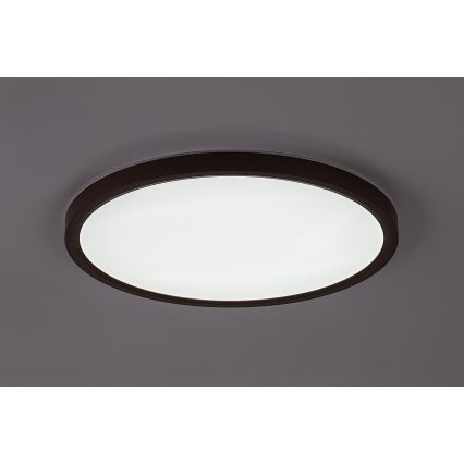 Rabalux - LED-Deckenleuchte für Badezimmer, 24W, 230V, 3000/4000/6000K, Ø 40 cm, IP44, braun