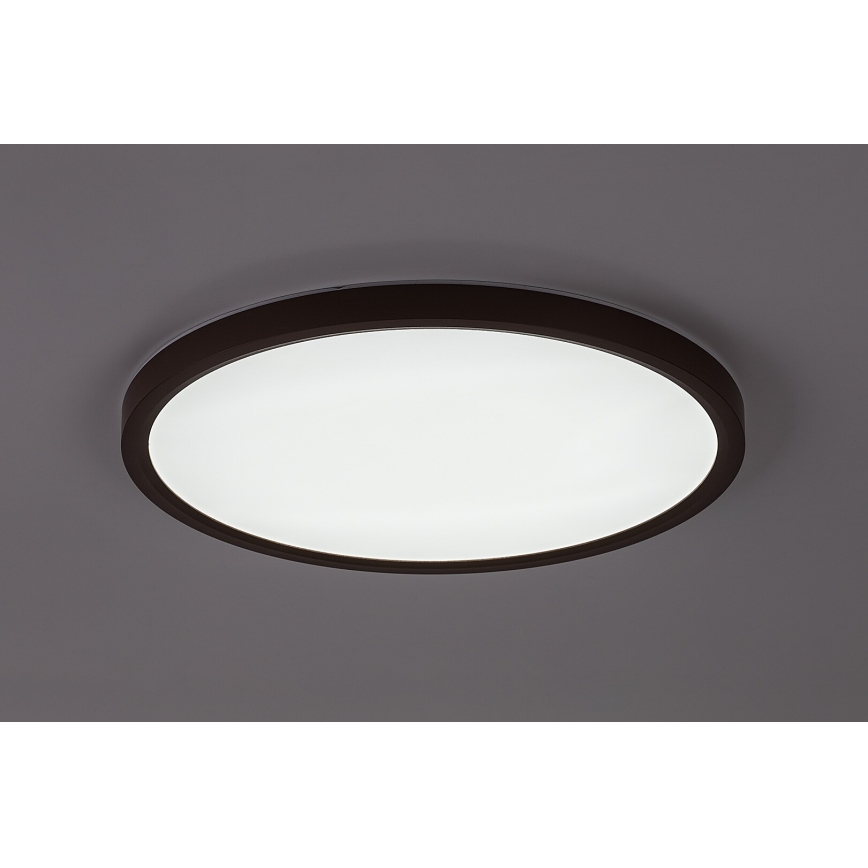 Rabalux - LED-Deckenleuchte für Badezimmer, 24W, 230V, 3000/4000/6000K, Ø 40 cm, IP44, braun