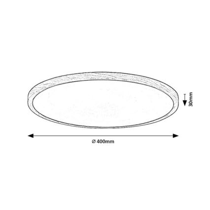 Rabalux - LED-Deckenleuchte für Badezimmer, LED/24W/230V, 3000/4000/6000K, Ø 40 cm, IP44, beige