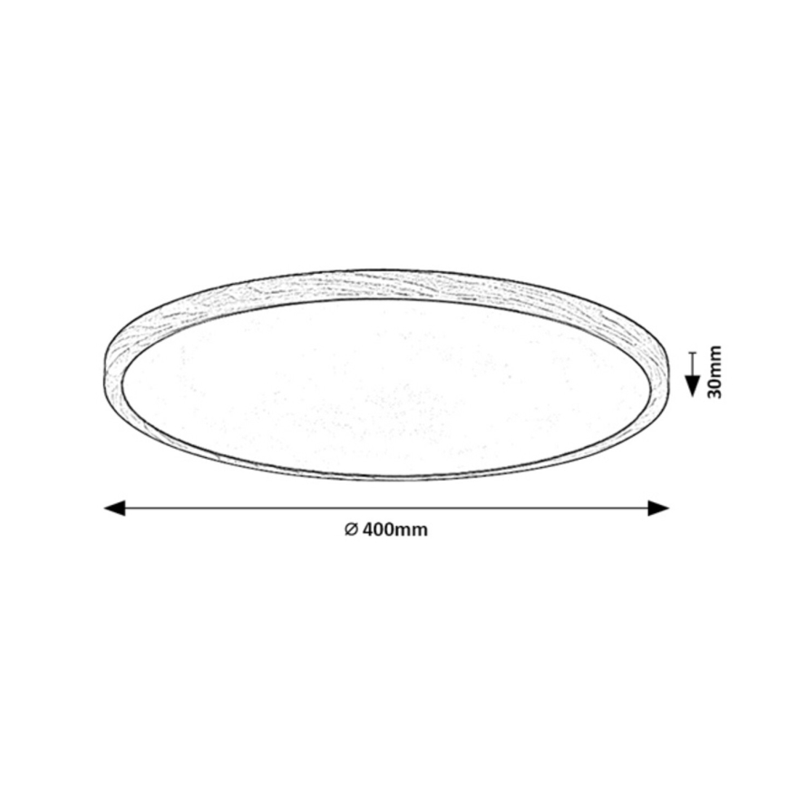 Rabalux - LED-Deckenleuchte für Badezimmer, LED/24W/230V, 3000/4000/6000K, Ø 40 cm, IP44, beige
