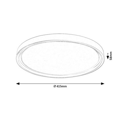 Rabalux - LED-dimmbare Deckenleuchte LED/31W/230V IP40 3000–6500K Ø 41,5 cm + Fernbedienung