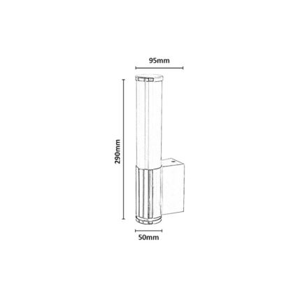 Rabalux - LED Badezimmer-Wandleuchte LED/6W/230V IP44 glänzender Chrom