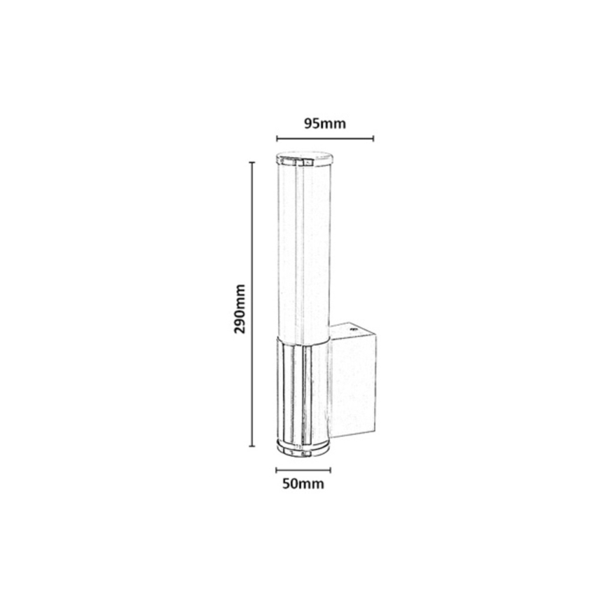 Rabalux - LED Badezimmer-Wandleuchte LED/6W/230V IP44 schwarz