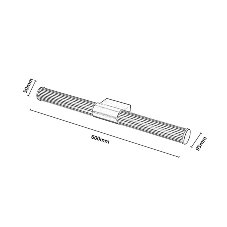 Rabalux - LED Badezimmer-Spiegelleuchte LED/15W/230V IP44 60 cm gold