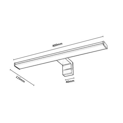 Rabalux - LED-Badezimmer-Spiegelleuchte LED/8W/230V IP44 40 cm