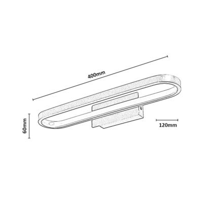 Rabalux - LED Badezimmer-Spiegelbeleuchtung LED/15W/230V IP44 40 cm