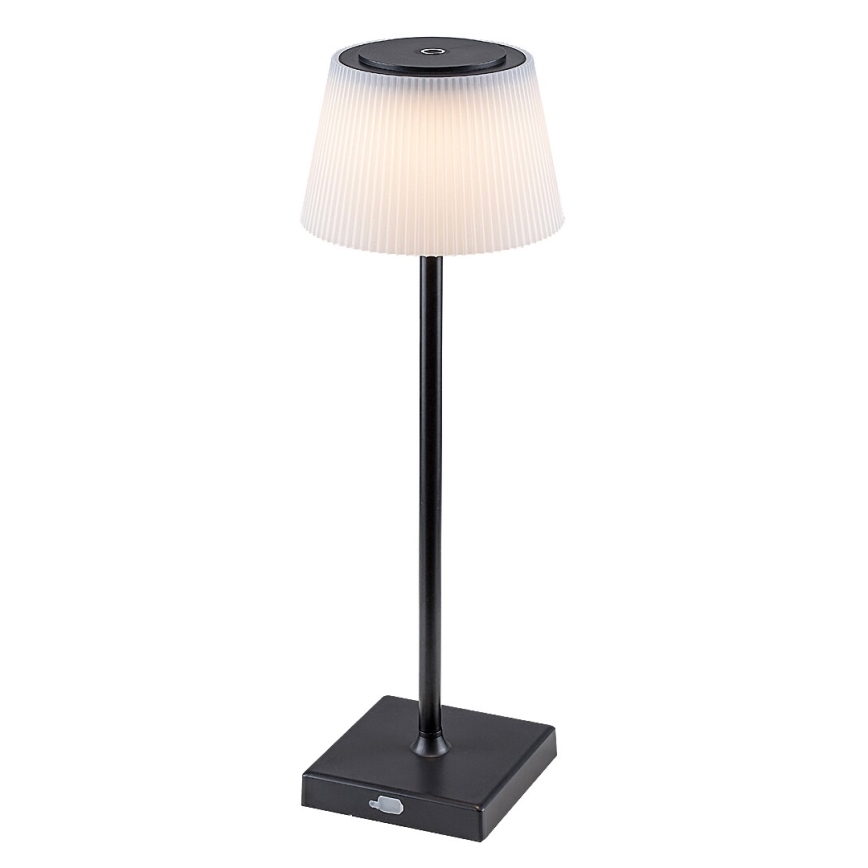 Rabalux - Dimmbare und aufladbare LED-Tischleuchte LED/4W/3,7V 1800 mAh 3000-5000K IP44 schwarz