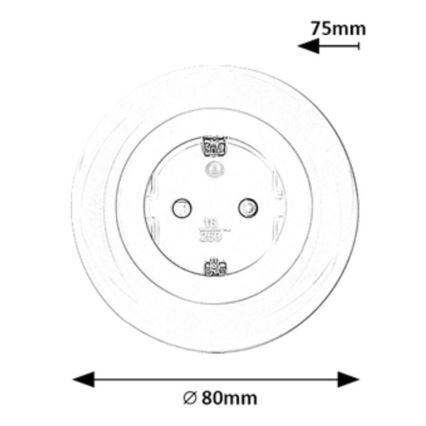 Rabalux - LED RGB Steckdose mit Beleuchtung LED/0,54W/230V 3000K