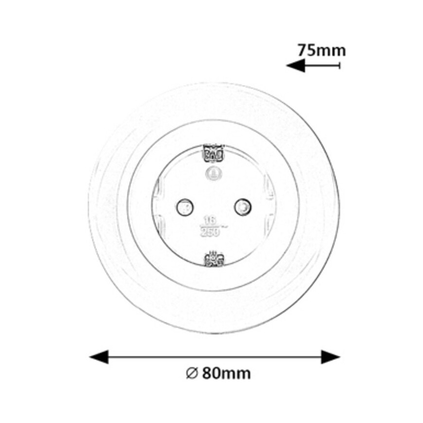 Rabalux - LED-RGB-Steckdose mit Beleuchtung LED/0,54W/230V 3000K