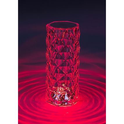 Rabalux 76015 - Dimmbare aufladbare LED-RGB-Tischleuchte SIGGY LED/1,5W/3,7V 800 mAh