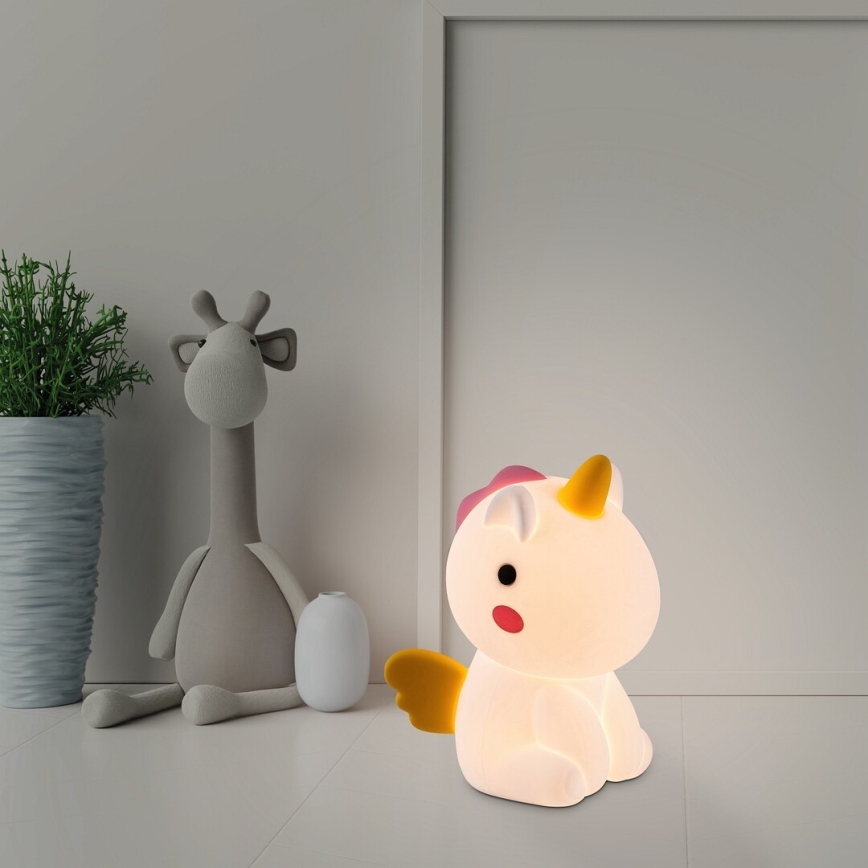 Rabalux - Kleine dimm- und aufladbare LED-RGB-Kinderleuchte mit Touch-Steuerung LED/0,45W/5V