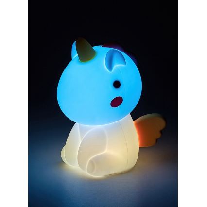 Rabalux - Kleine dimm- und aufladbare LED-RGB-Kinderleuchte mit Touch-Steuerung LED/0,45W/5V