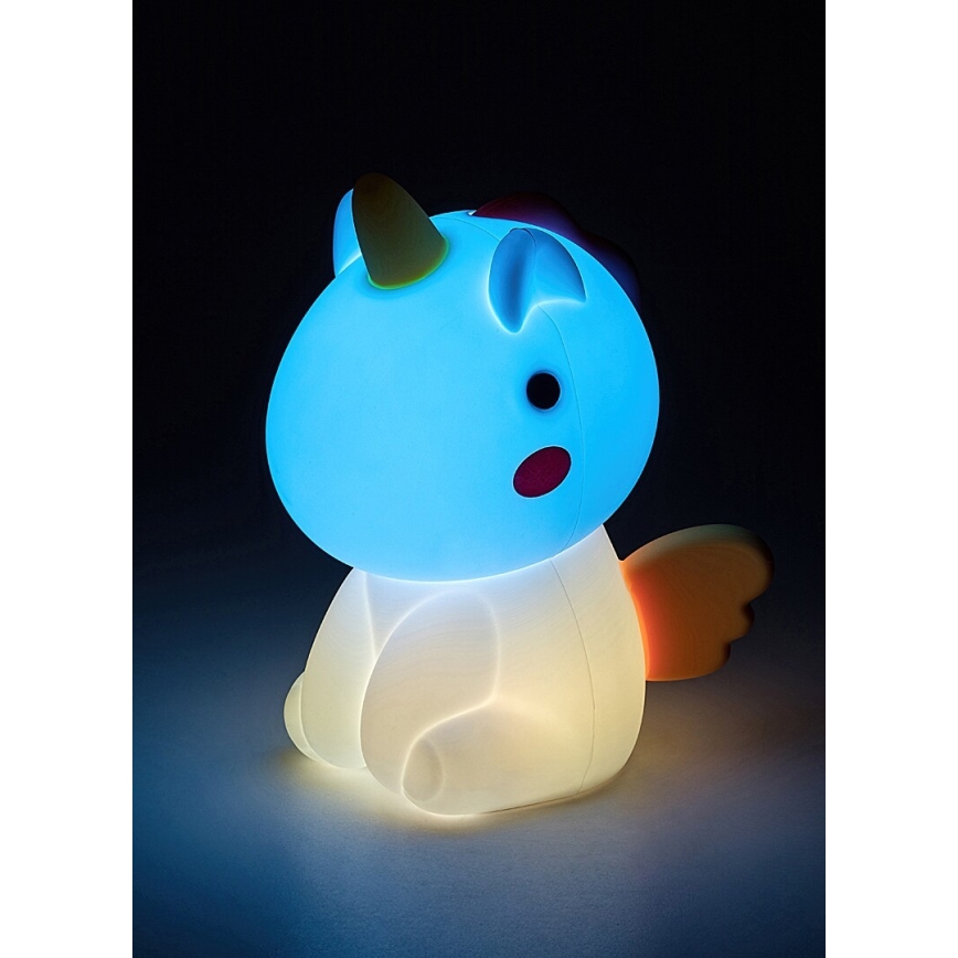 Rabalux - Kleine dimm- und aufladbare LED-RGB-Kinderleuchte mit Touch-Steuerung LED/0,45W/5V