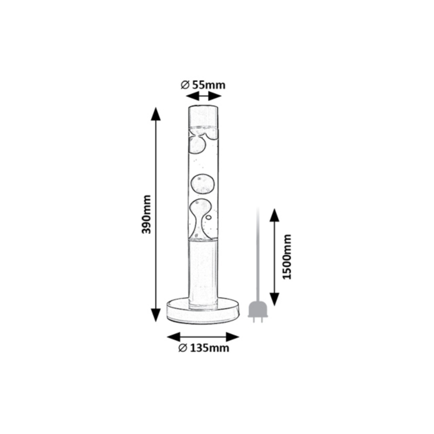 Rabalux - LED-Lavalampe LED/25W/230V
