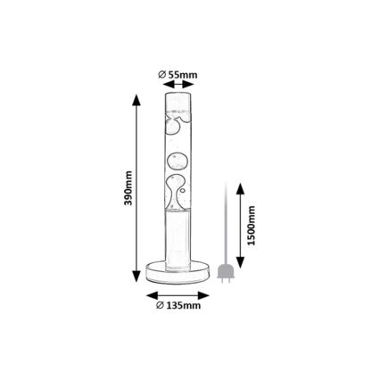 Rabalux - LED-Lavalampe LED/25W/230V