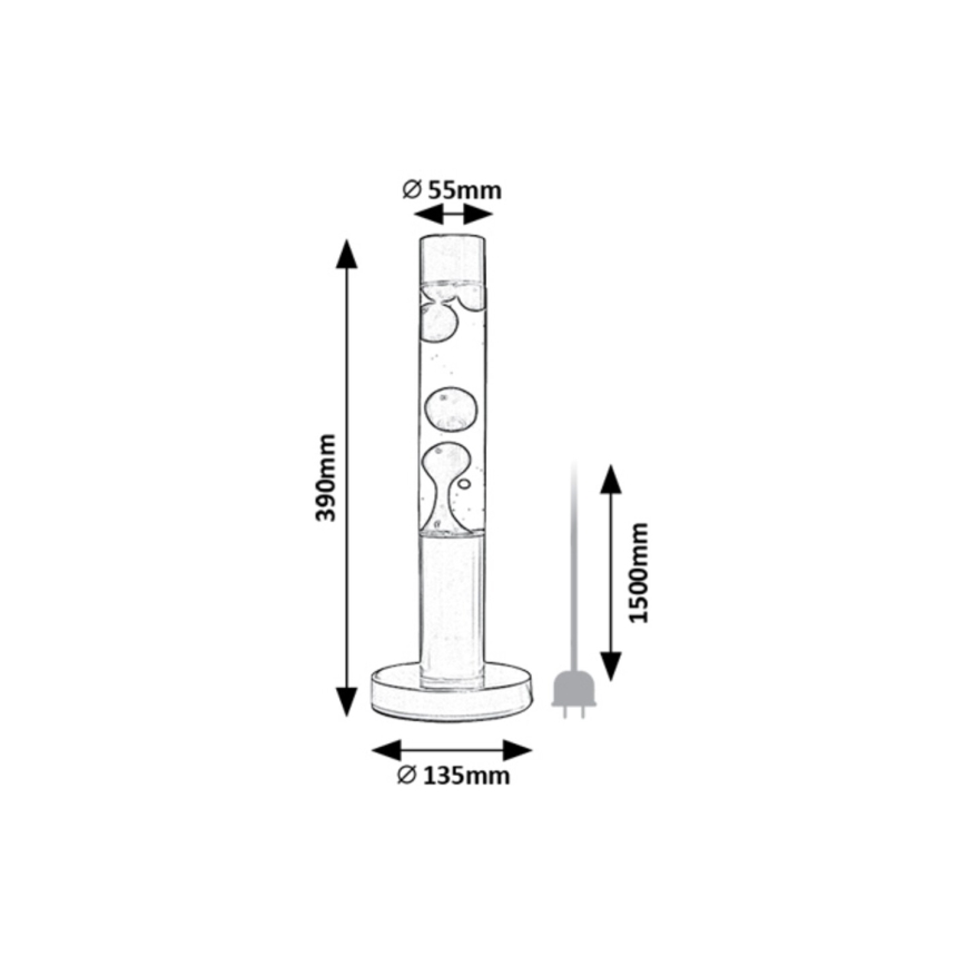 Rabalux - LED-Lavalampe LED/25W/230V