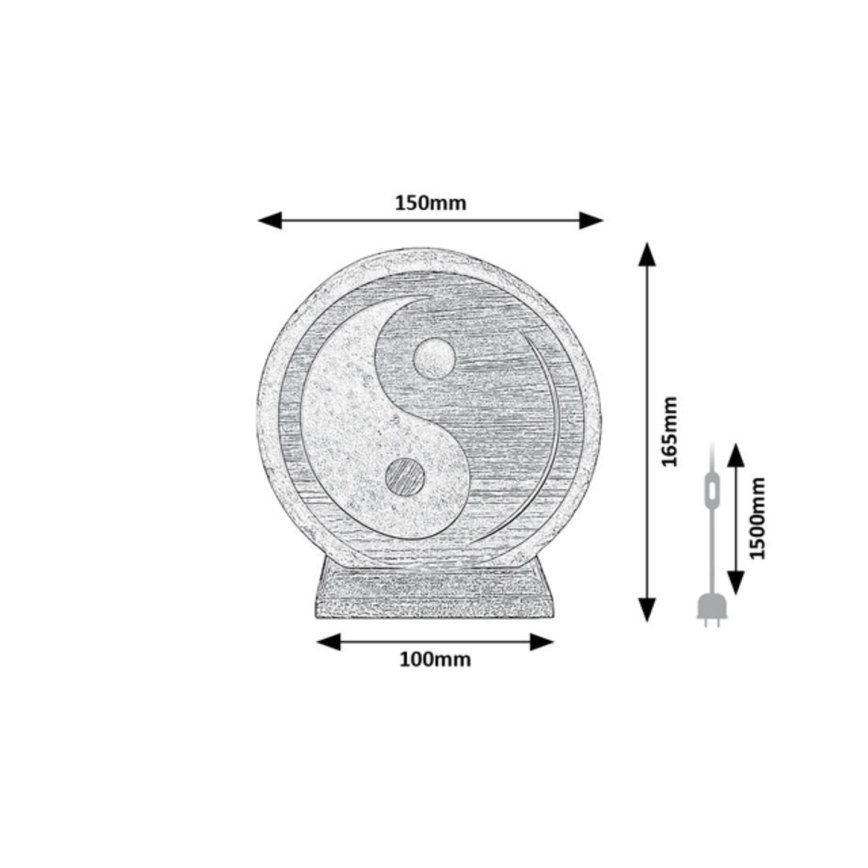 Rabalux - Salzkristalllampe 1xE14/15W/230V