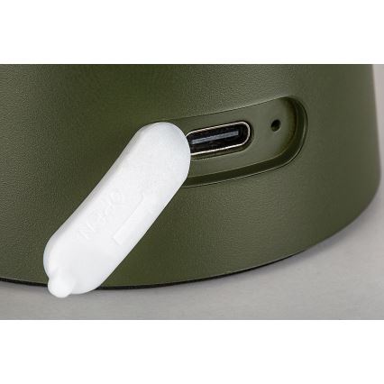 Rabalux - LED-Außenlampe, dimmbar, mit Touch-Steuerung, wiederaufladbar, LED/1,5W/5V IP44 1200 mAh USB, grün