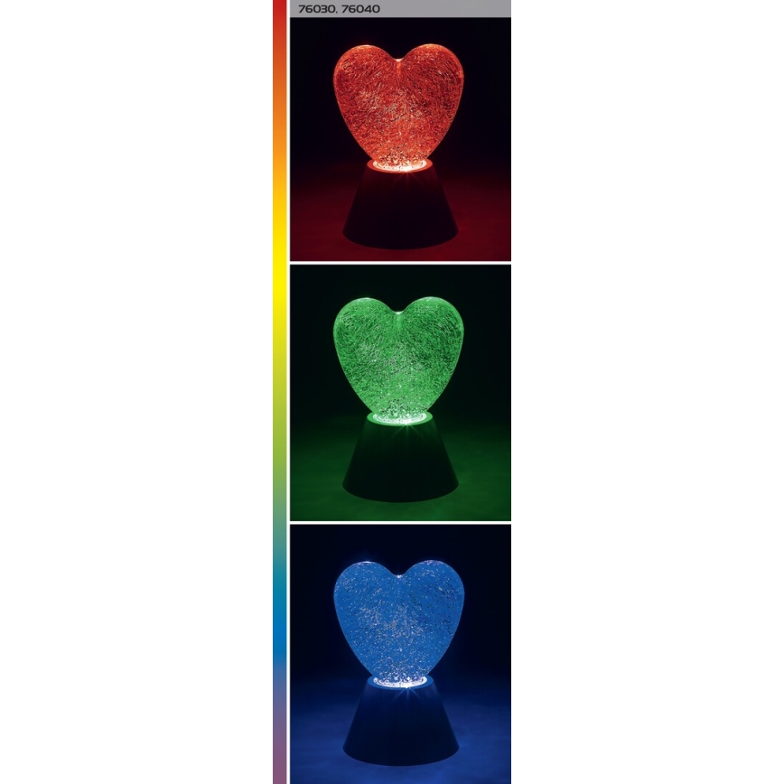 Rabalux - LED RGB Dekorative Herzlampe LED/0,8W/3xAA