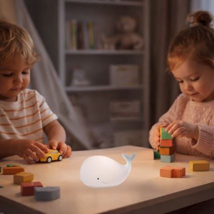 Rabalux - RGB-LED-Touch-Nachtlicht LED/0,05W/1xCR2032 Wal