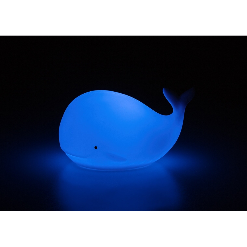 Rabalux - RGB-LED-Touch-Nachtlicht LED/0,05W/1xCR2032 Wal