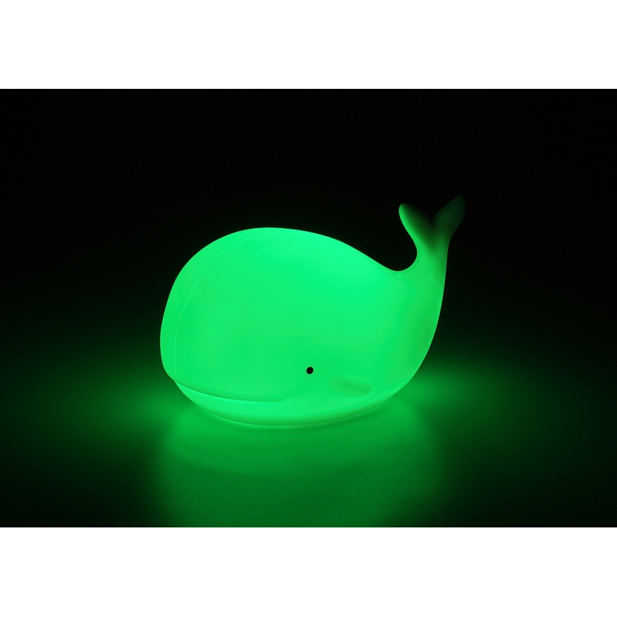 Rabalux - RGB-LED-Touch-Nachtlicht LED/0,05W/1xCR2032 Wal