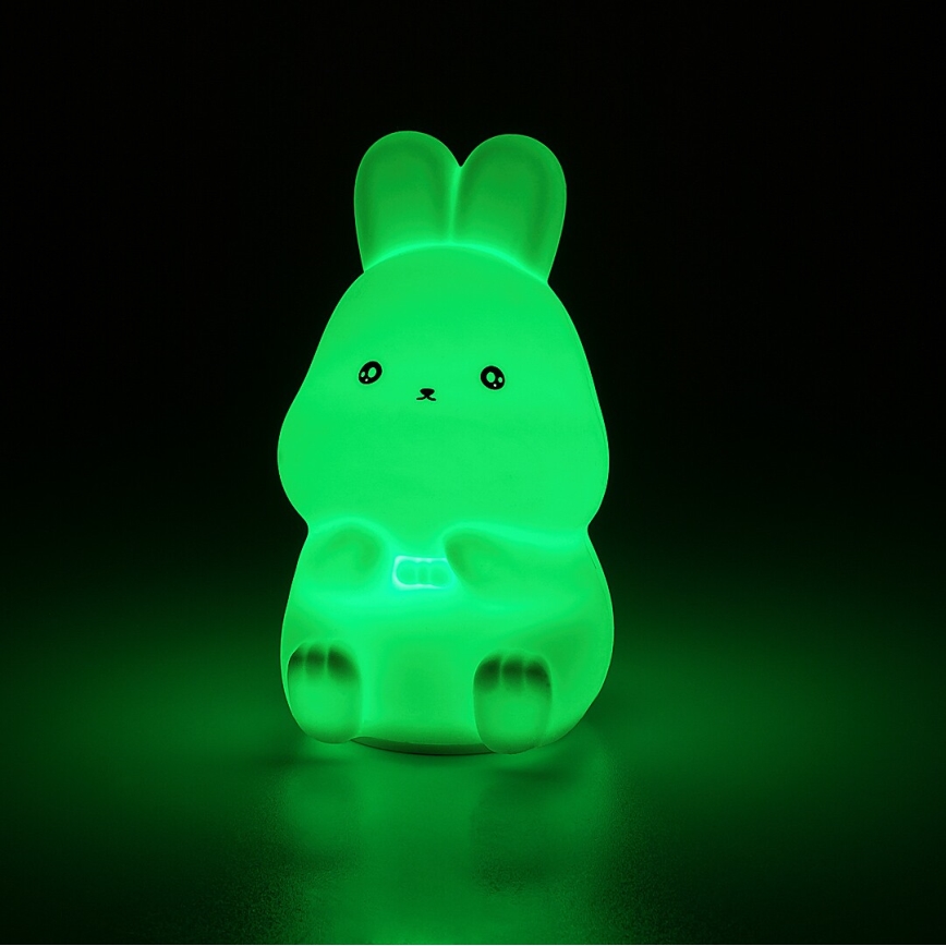 Rabalux - RGB-LED Touch-Nachtlicht LED/0,05W/1xCR2032 Kaninchen