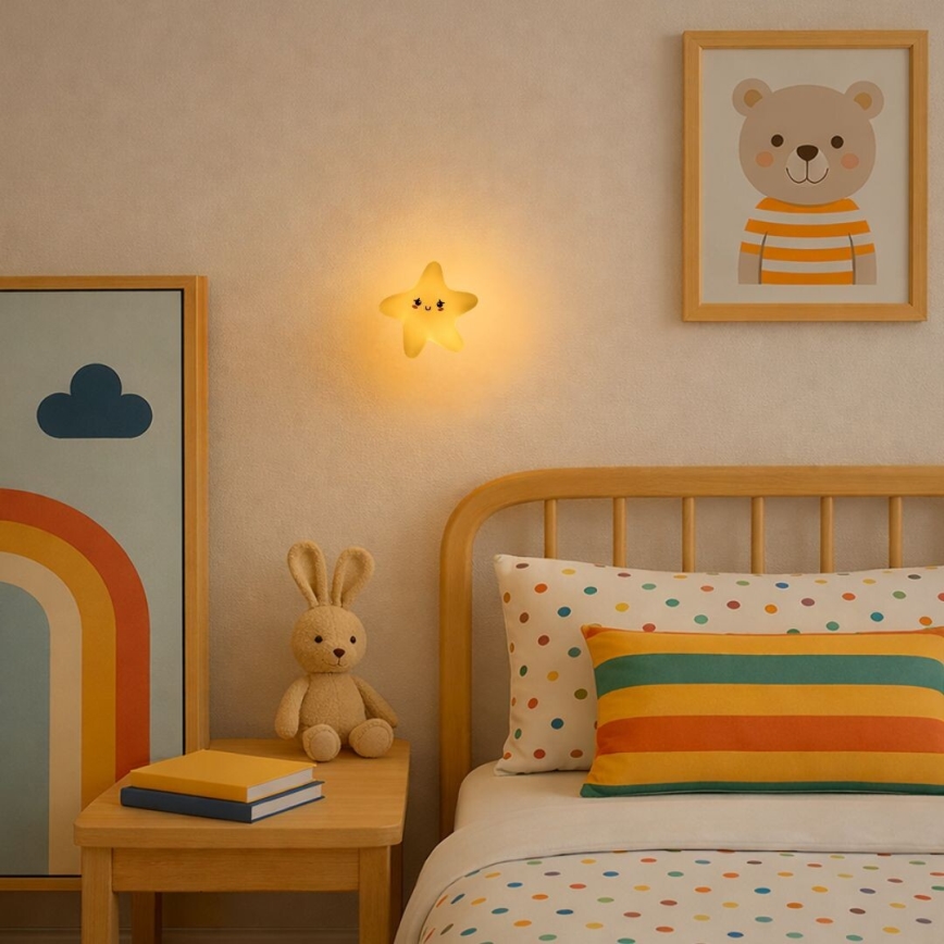 Rabalux - Dimmbares, wiederaufladbares Touch-LED-Nachtlicht für Kinder, LED/2,7W/5V, 200 mAh, Stern