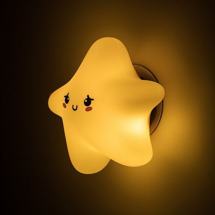 Rabalux - Dimmbares, wiederaufladbares Touch-LED-Nachtlicht für Kinder, LED/2,7W/5V, 200 mAh, Stern