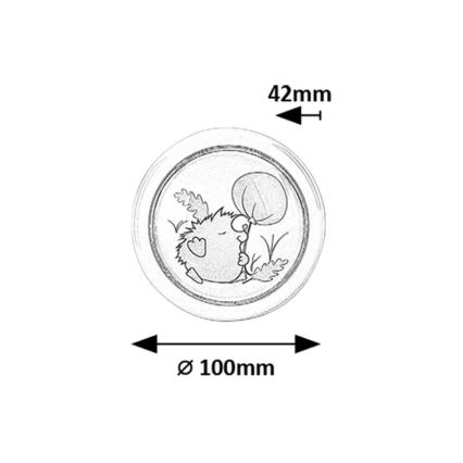 Rabalux - LED-Nachtleuchte für Kinder LED/0,3W/2xAA 6000K