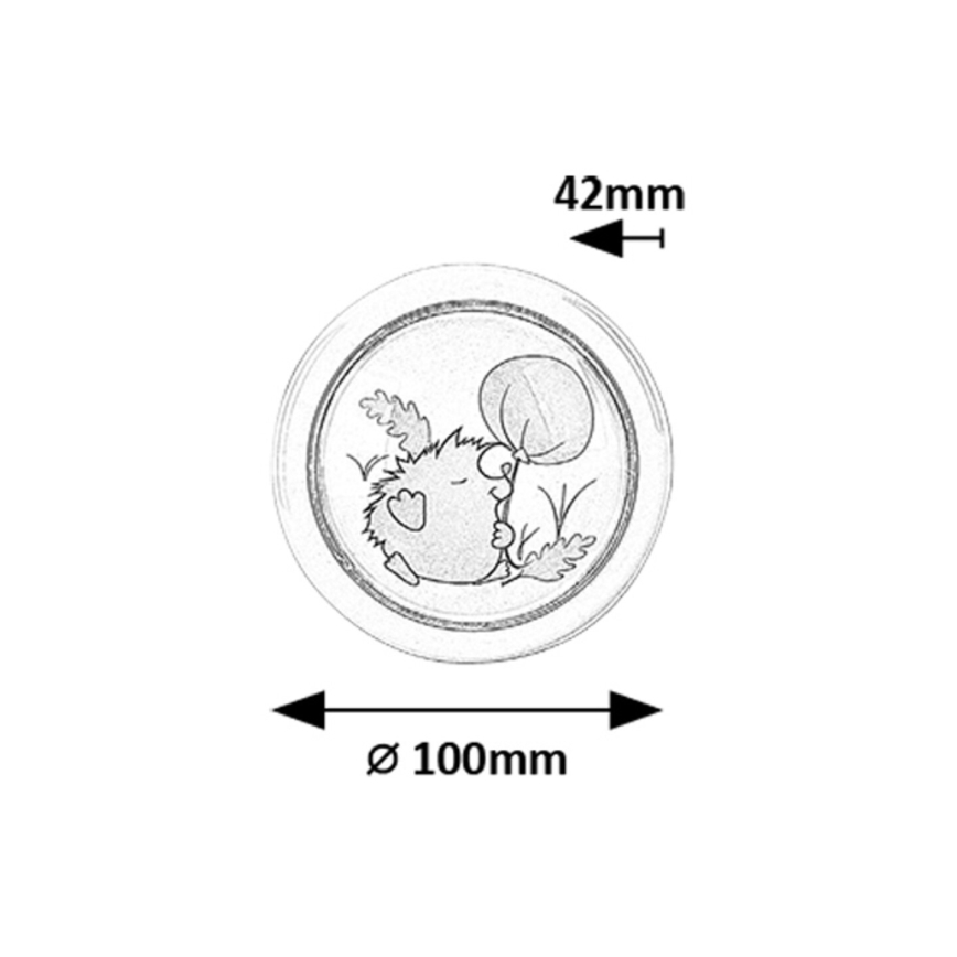 Rabalux - LED-Nachtleuchte für Kinder LED/0,3W/2xAA 6000K