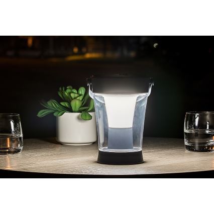 Rabalux - LED RGB dimmbares Solarleuchte LED/3W/3,7V IP54 Anthrazit 2000 mAh