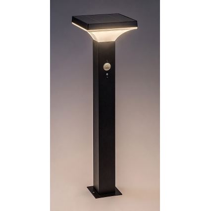 Rabalux - LED Solarleuchte mit Sensor LED/4W/3,7V IP44 schwarz 2200 mAh