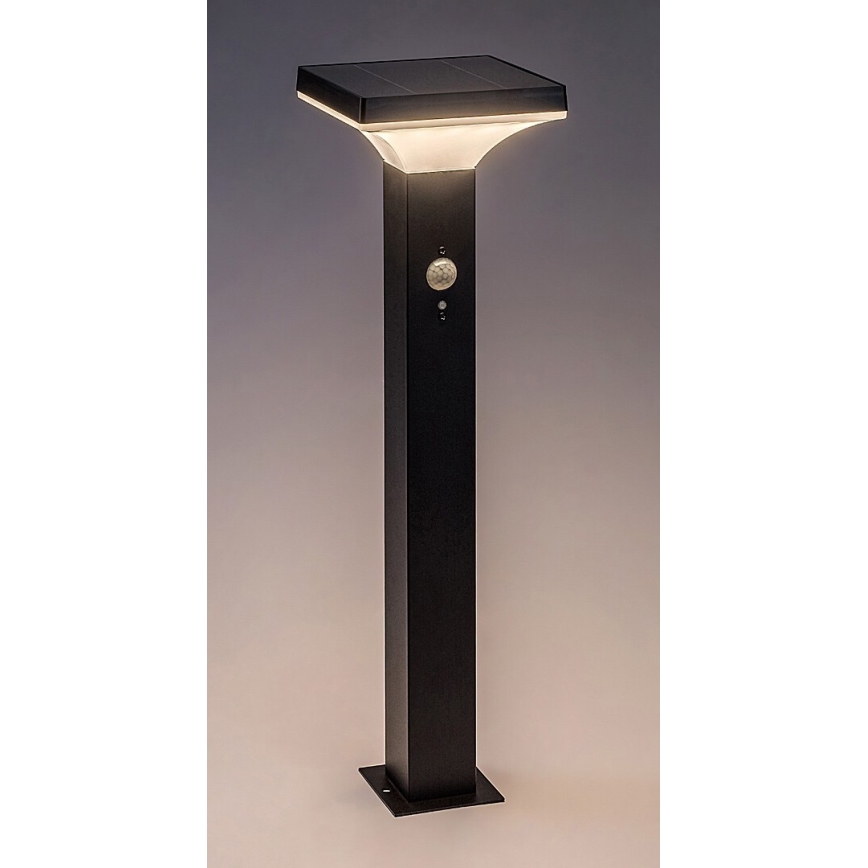 Rabalux - LED Solarleuchte mit Sensor LED/4W/3,7V IP44 schwarz 2200 mAh