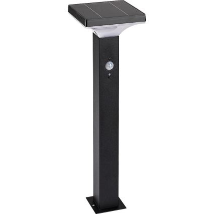 Rabalux - LED Solarleuchte mit Sensor LED/4W/3,7V IP44 schwarz 2200 mAh