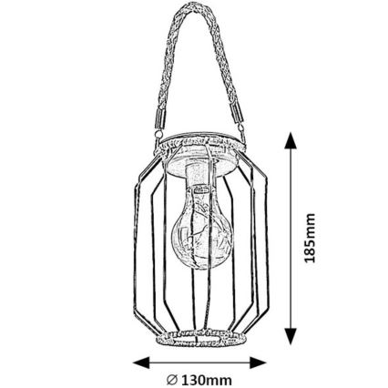 Rabalux - LED-Solarleuchte LED/0,2W/1,2V IP44