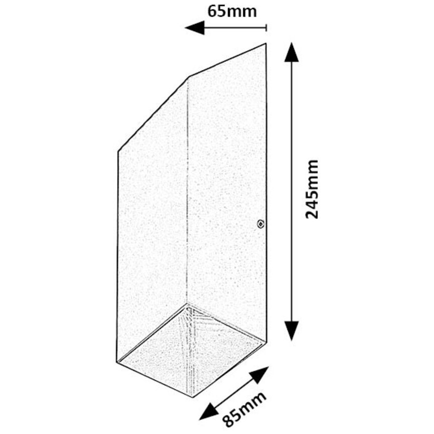 Rabalux - LED-Wandleuchte für Außenbereiche LED/10W/230V IP54 anthrazit