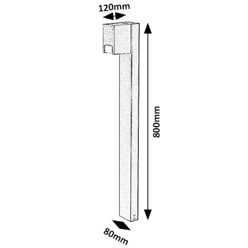 Rabalux - Außenleuchte 1xGU10/7W/230V IP44 schwarz