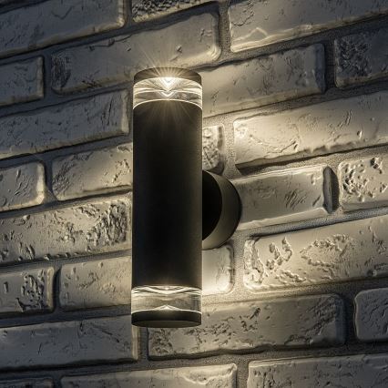 Rabalux - Außenwandleuchte 2xGU10/10W/230V IP54 Anthrazit