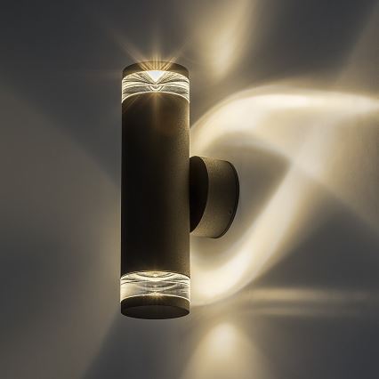 Rabalux - Außenwandleuchte 2xGU10/10W/230V IP54 Anthrazit