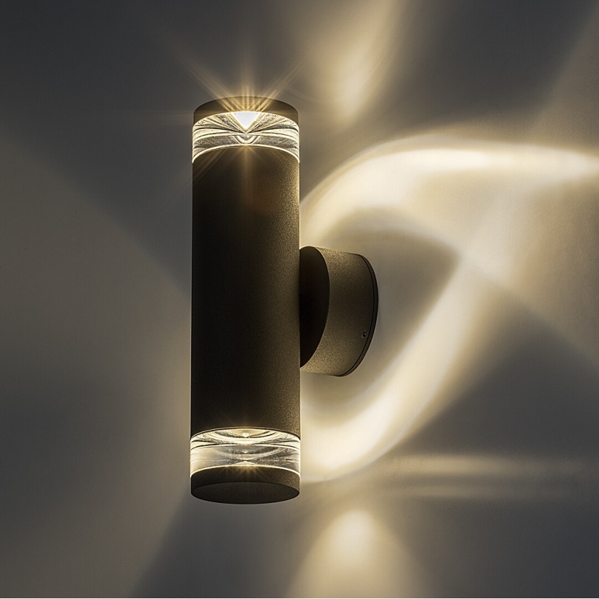 Rabalux - Außenwandleuchte 2xGU10/10W/230V IP54 Anthrazit