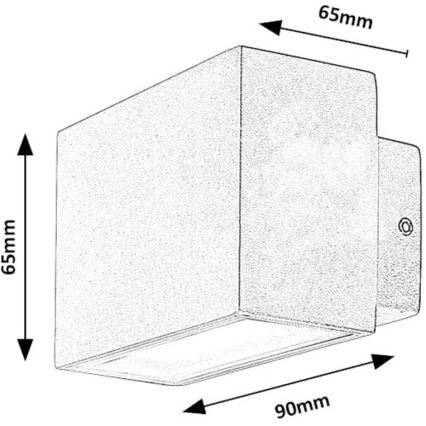 Rabalux - LED-Wandleuchte für Außenbereiche LED/7W/230V IP54 weiß