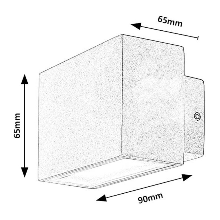 Rabalux - LED-Wandleuchte für Außenbereiche LED/7W/230V IP54 weiß